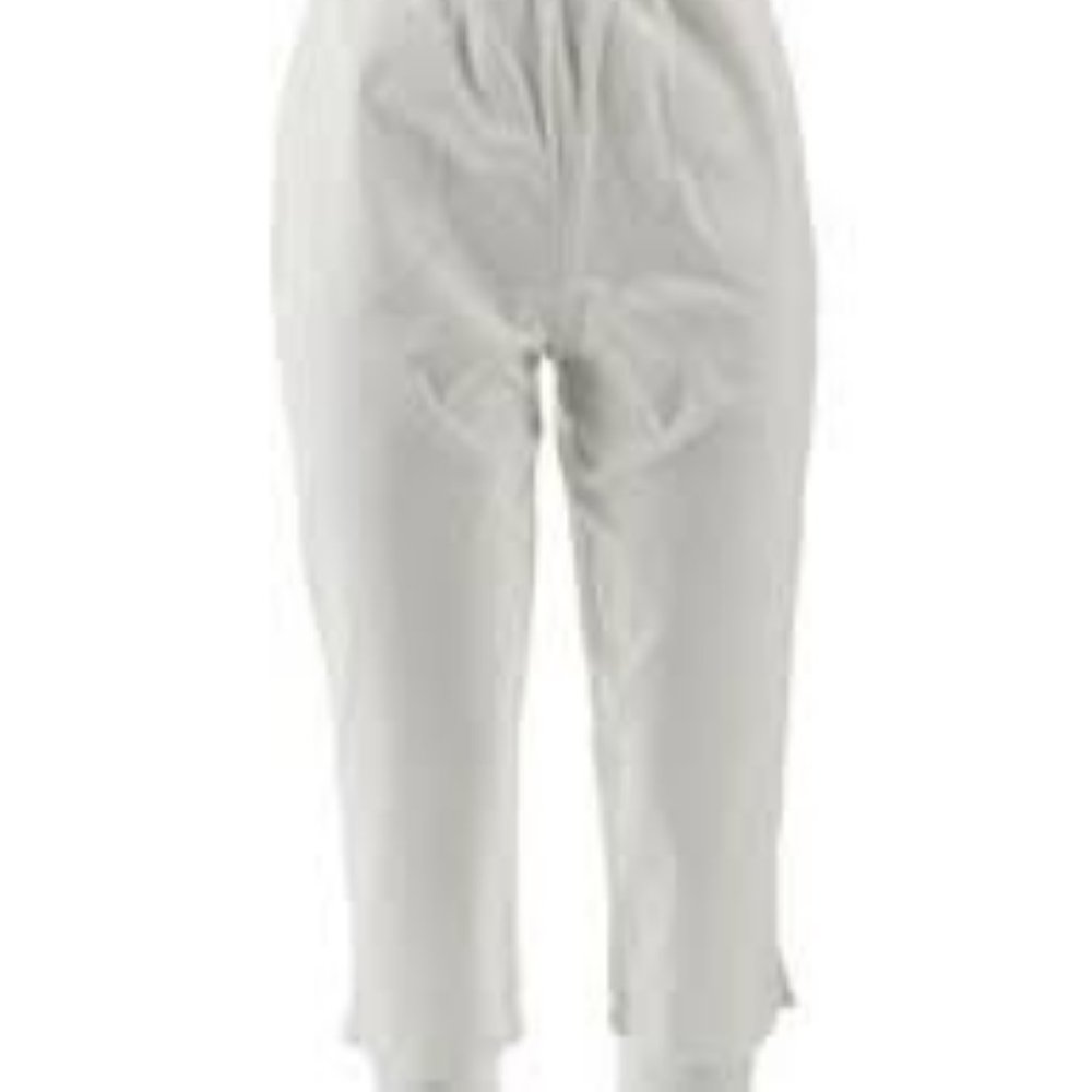 NWT DENIM & CO ACTIVE SPORTY ZIP PULL ON CAPRI XS
